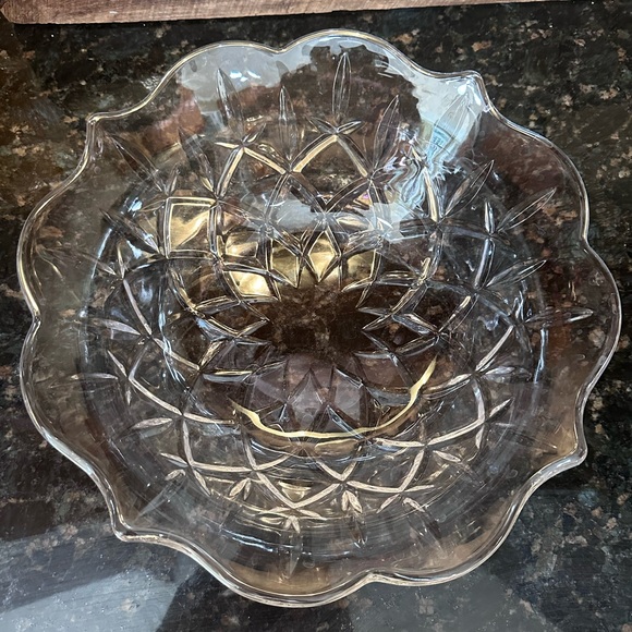 Heavy Crystal fruit bowl - Picture 3 of 3